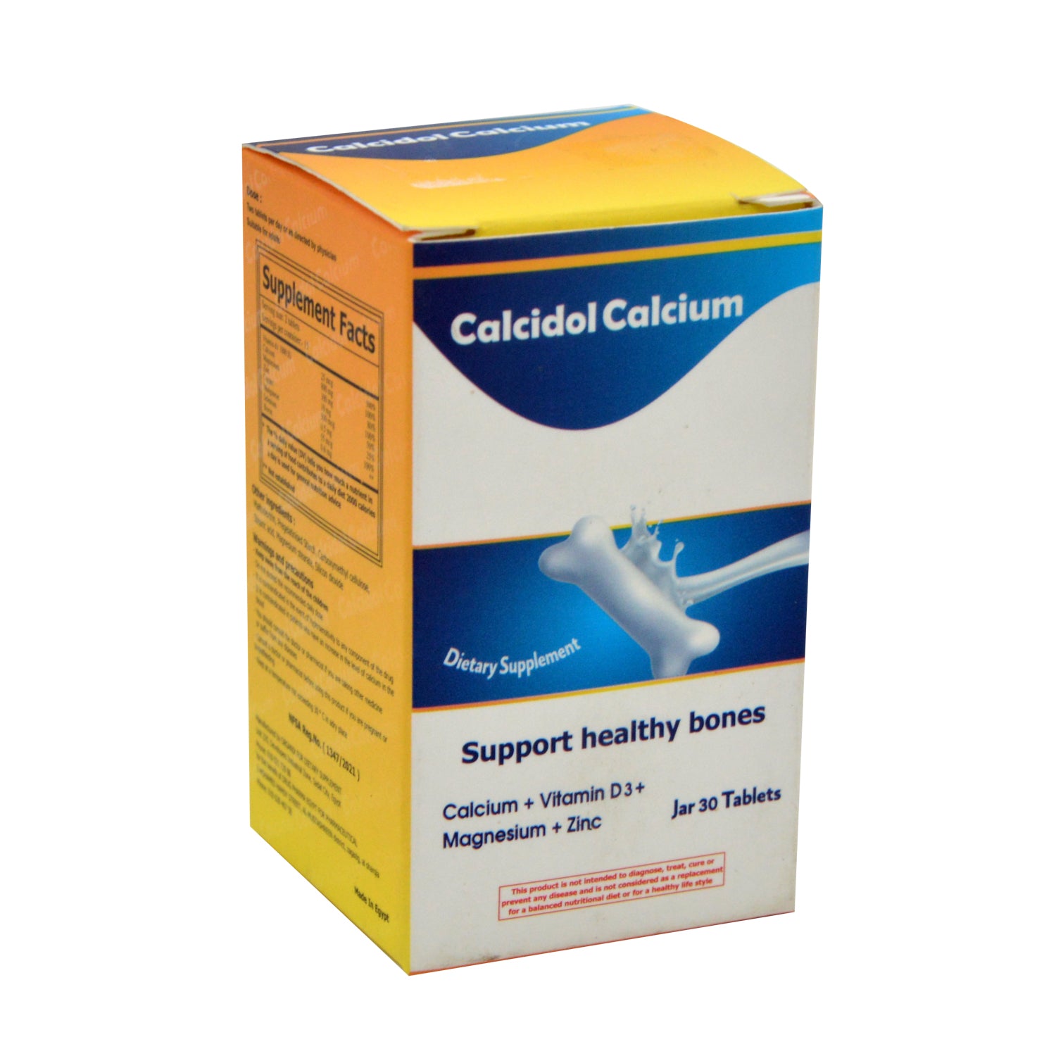 كالسيدول 800 ملغ مكمل غذائي لدعم صحة العظام بالكالسيوم مع فيتامين د3 والزنك والمغنيسيوم
