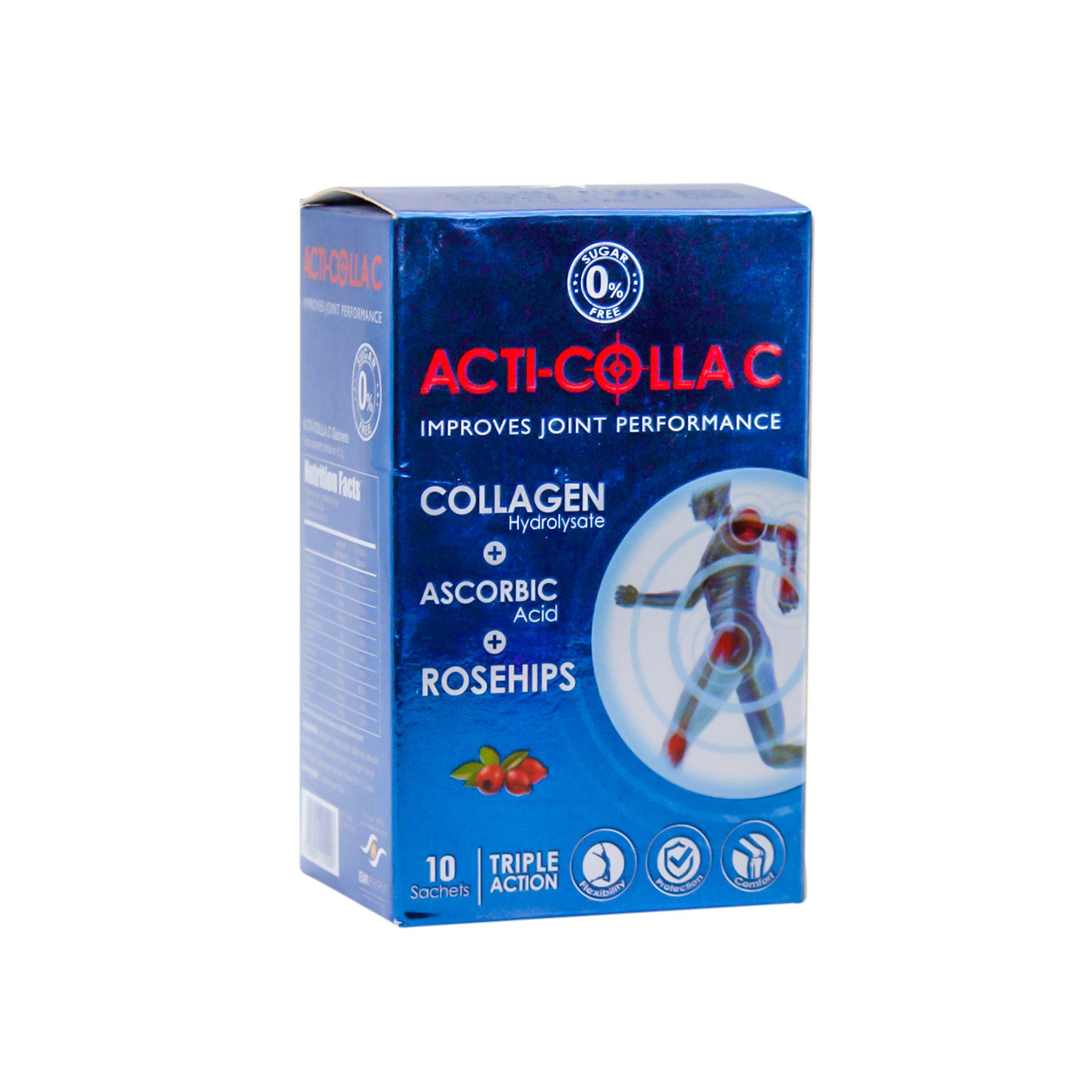 Acti-Colla C Joint Support Supplement Sachets with Collagen, Ascorbic Acid & Rosehips - sugar free