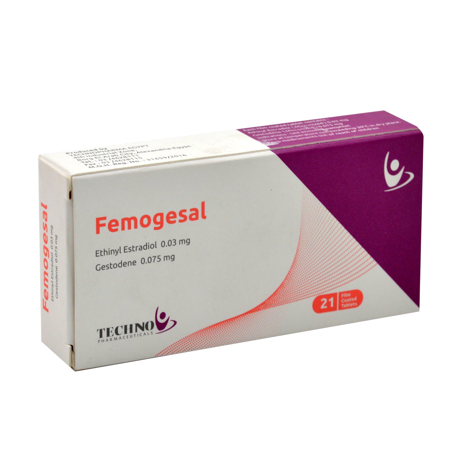 فيموجيسال 0.03 ملغ إيثينيل إستراديول ميكروني و0.075 ملغ جيستودين
