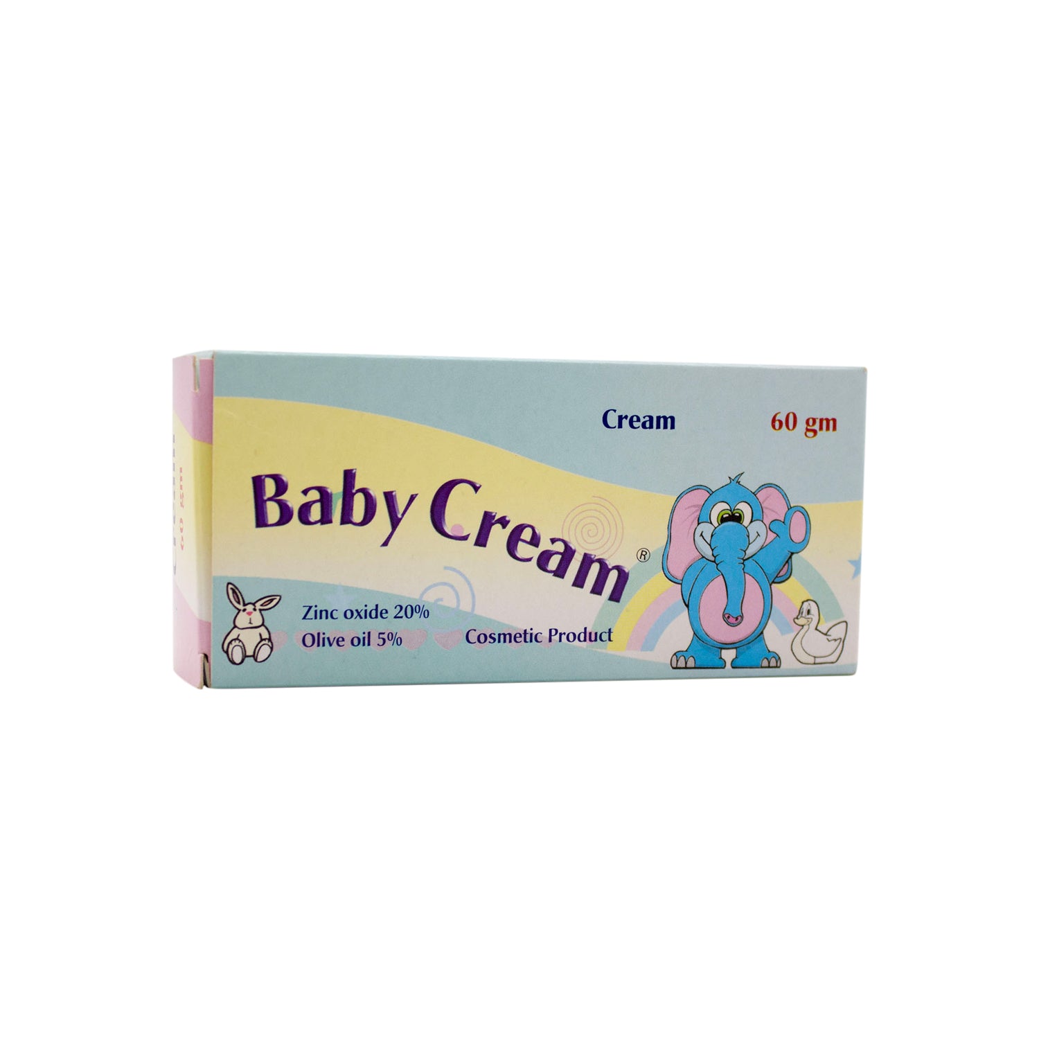 كريم للأطفال مع أكسيد الزنك وزيت الزيتون لعلاج طفح الحفاضات وحروق الشمس