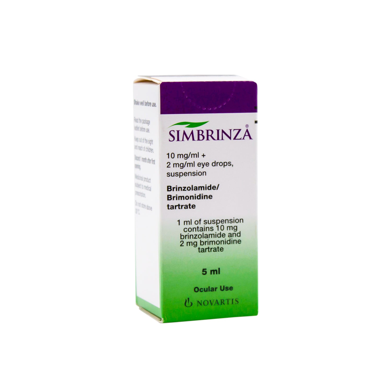 Simbrinza 10mg/ml Brinzolamide Eye Drop Suspension with Brimonidine Tartrate