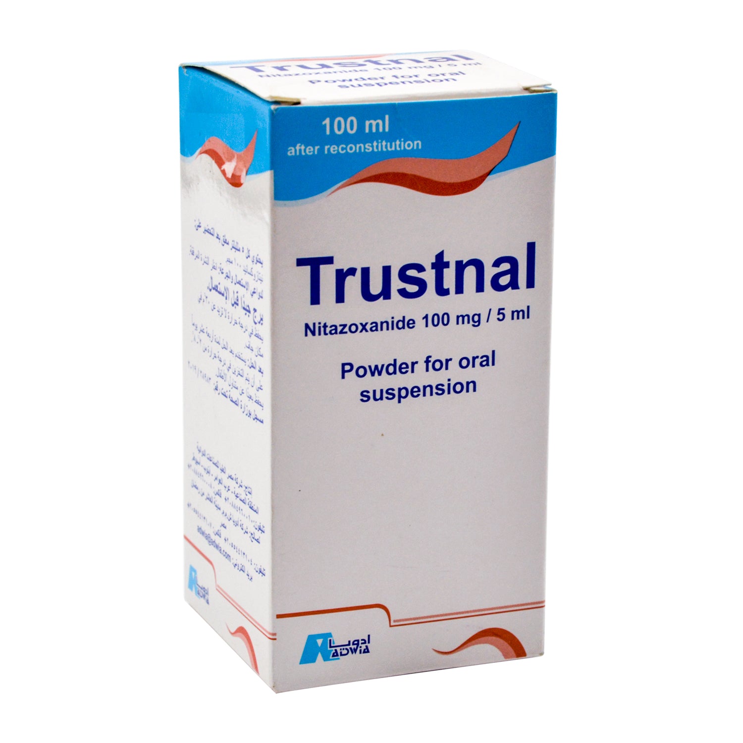 Trustnal 100mg/5ml Nitazoxanide Oral Suspension Powder