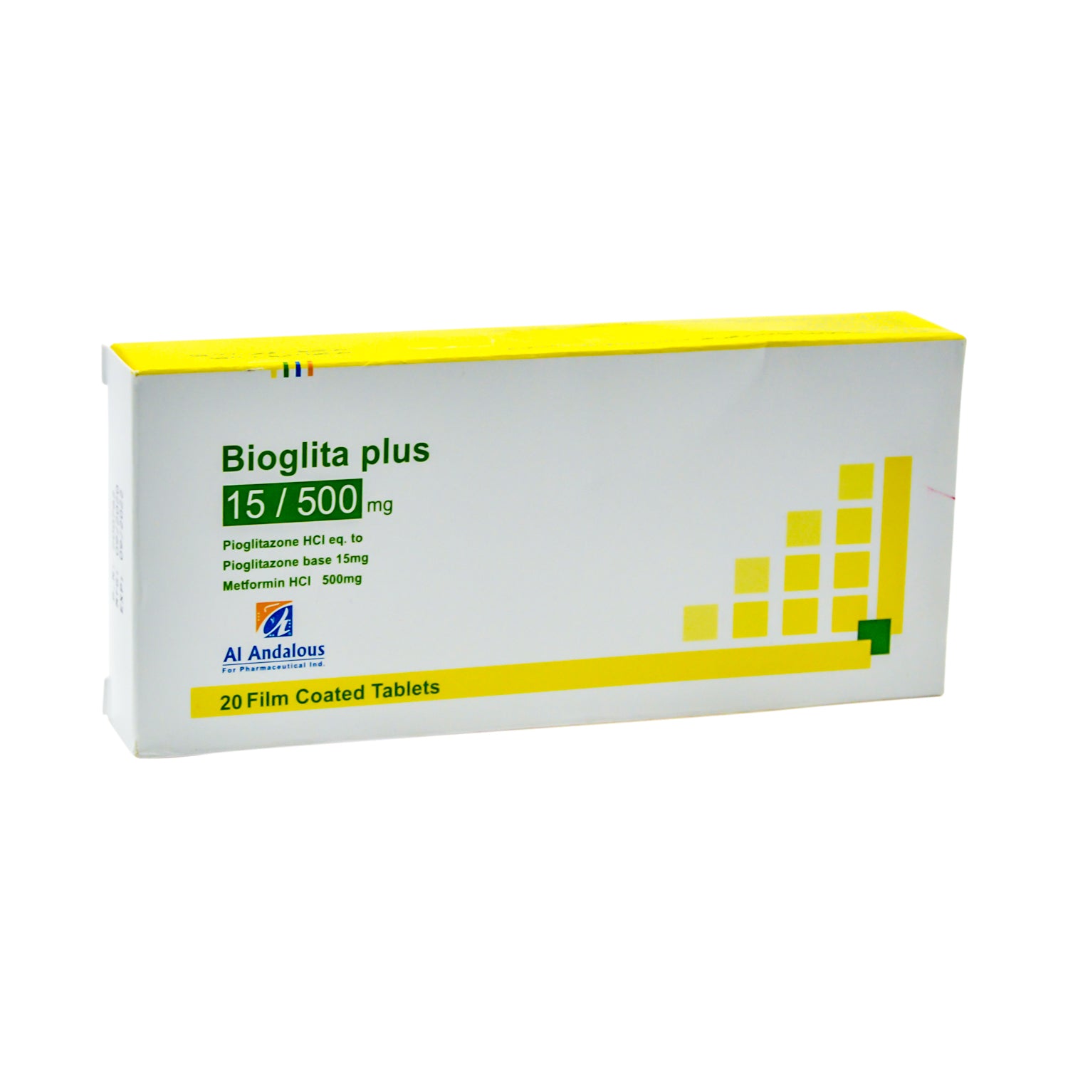 Bioglita Plus 15/500mg 20 Film Coated Tablet