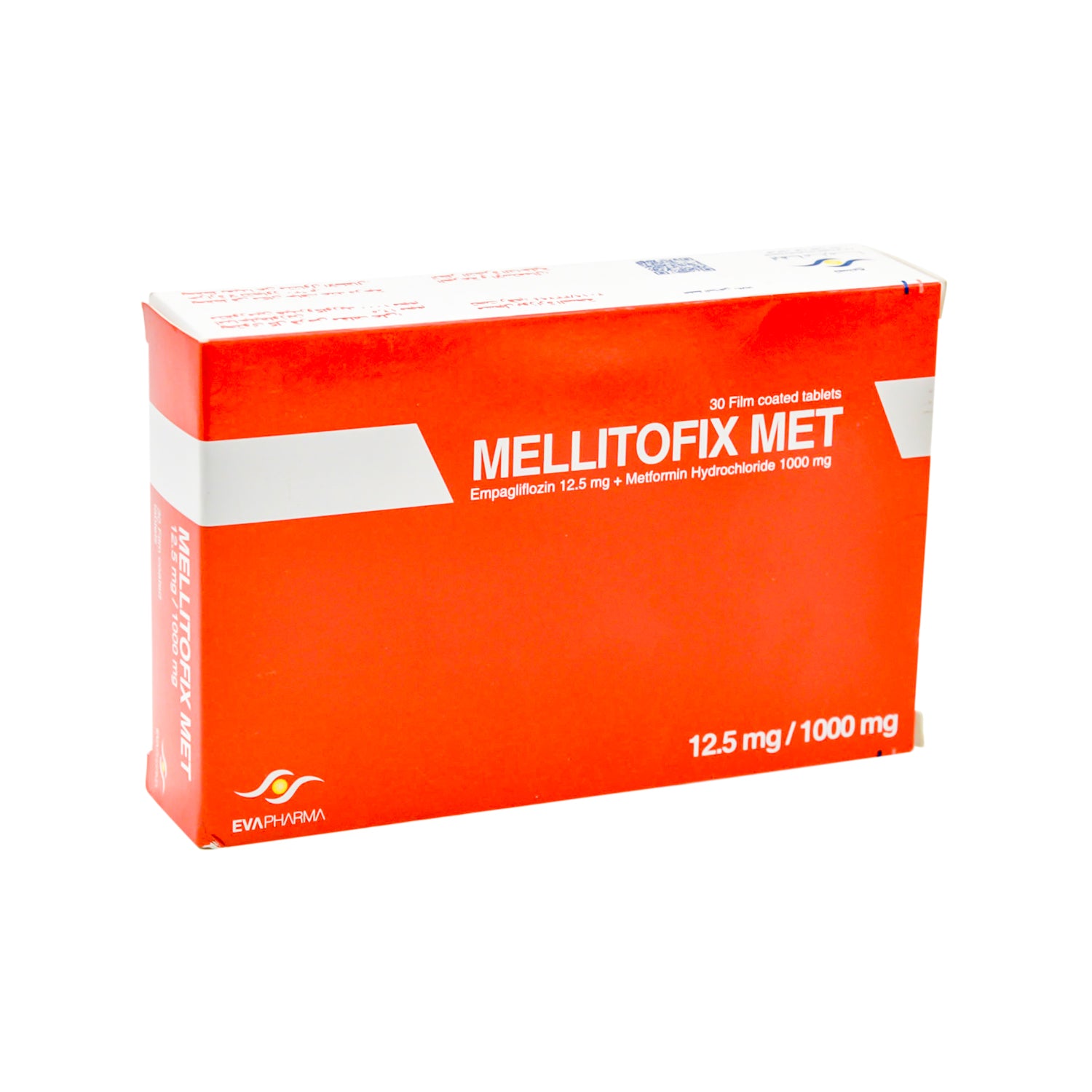Mellitofix Met 12.5mg Empaglifloizin & 1000mg Metflormin Hydrocholride
