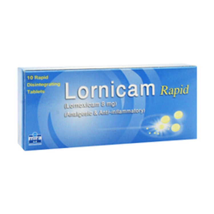 Lornicam 8mg Lornoxicam Anti-Inflammatory & Analgesic Medication