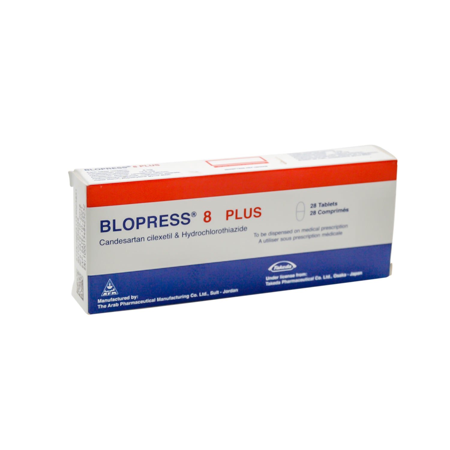 Blopress Plus 8mg Candesartan Cliexetil & 12.5mg HCTZ