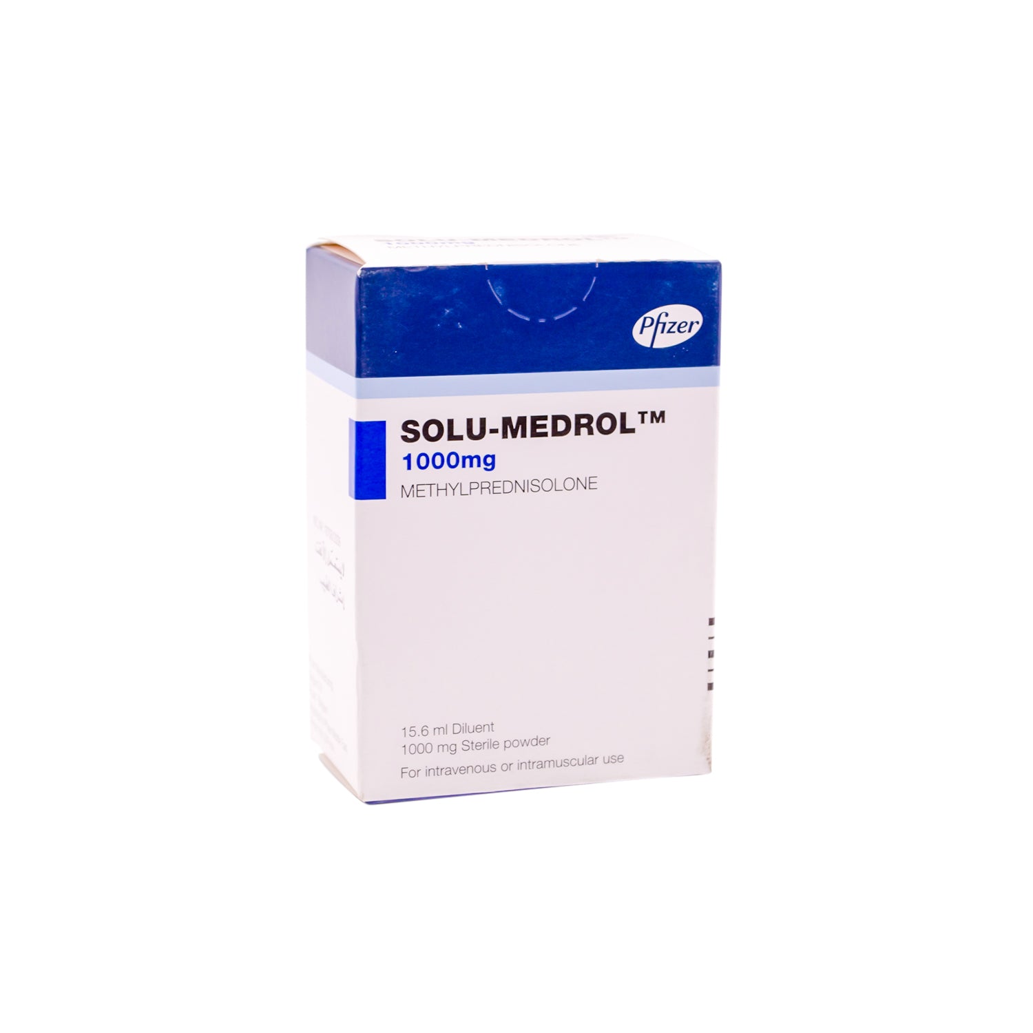 Solu-Medrol 500mg Methylprednisolone Sterile Powder with Benzyl Alcohol Vials for Intravenous & Intramuscular Injection