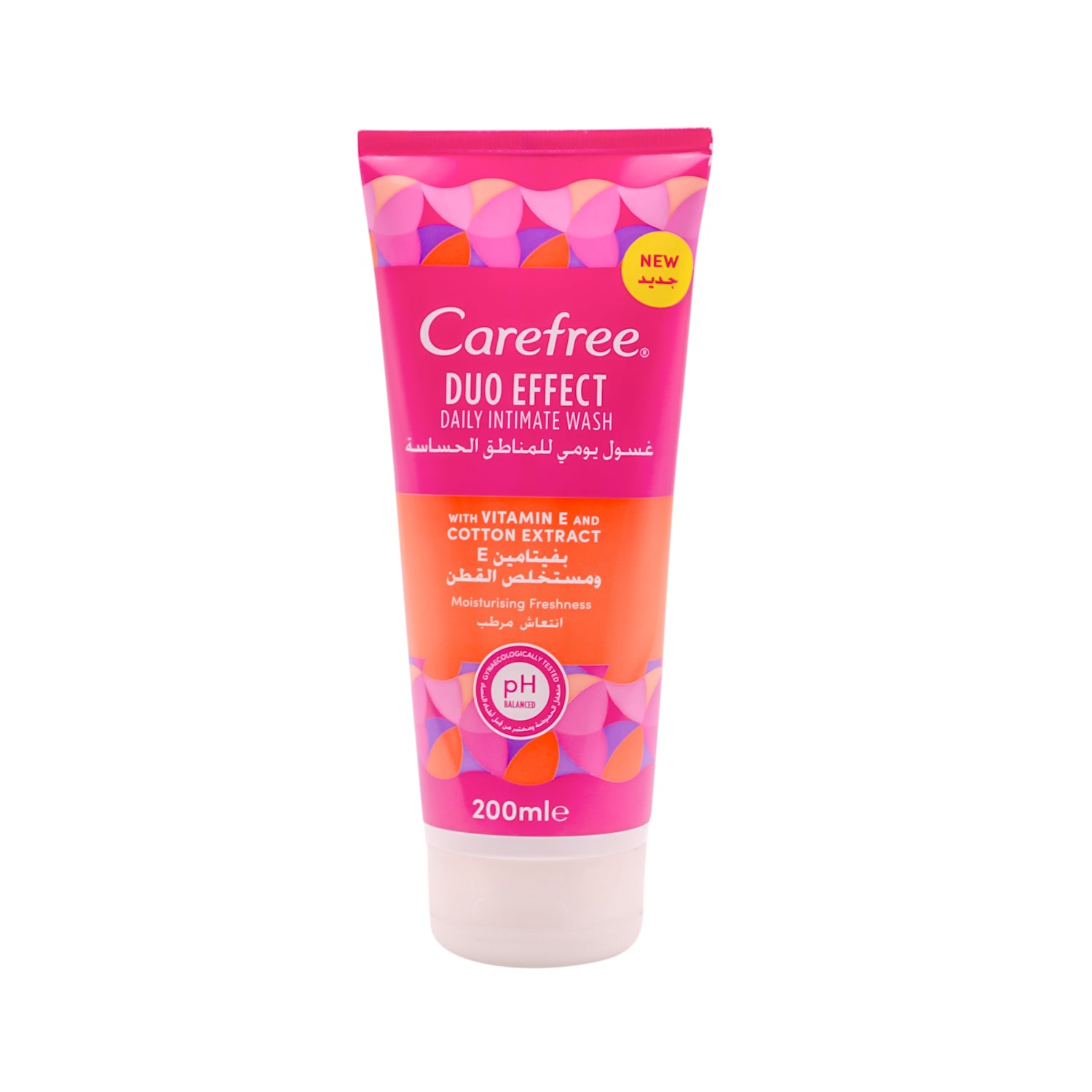 Carefree Duo Effect Daily Intimate Wash with Vitamin E & Cotton Extract