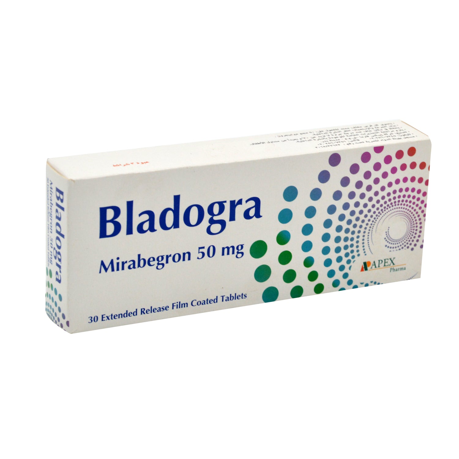 بلادوجرا ٥٠ ملغ ٣٠ قرص مغلف بغشاء رقيق