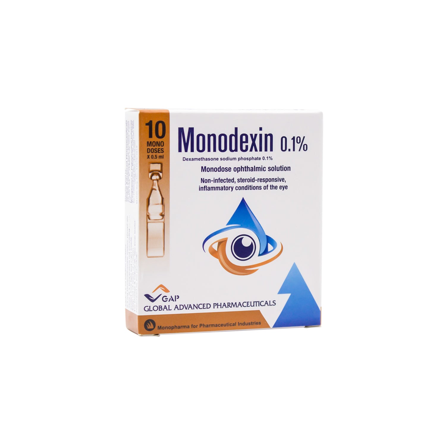 Monodexin 0.1% Dexamethasone Sodium Phosphate Monodose Ophthalmic Solution