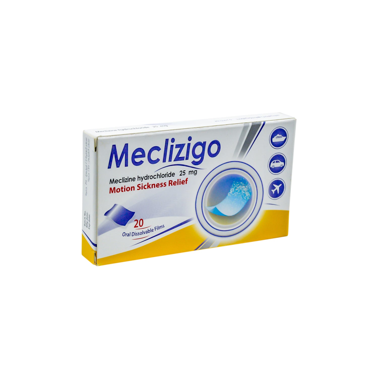 Meclizigo 25mg Meclizine Hydrochloride for Motion Sickness