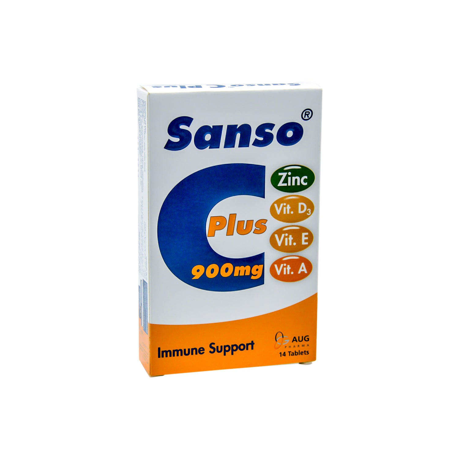 Sanso 900mg Vitamin C Immunity Support Supplement with Zinc, Vitamin A, D3 & E
