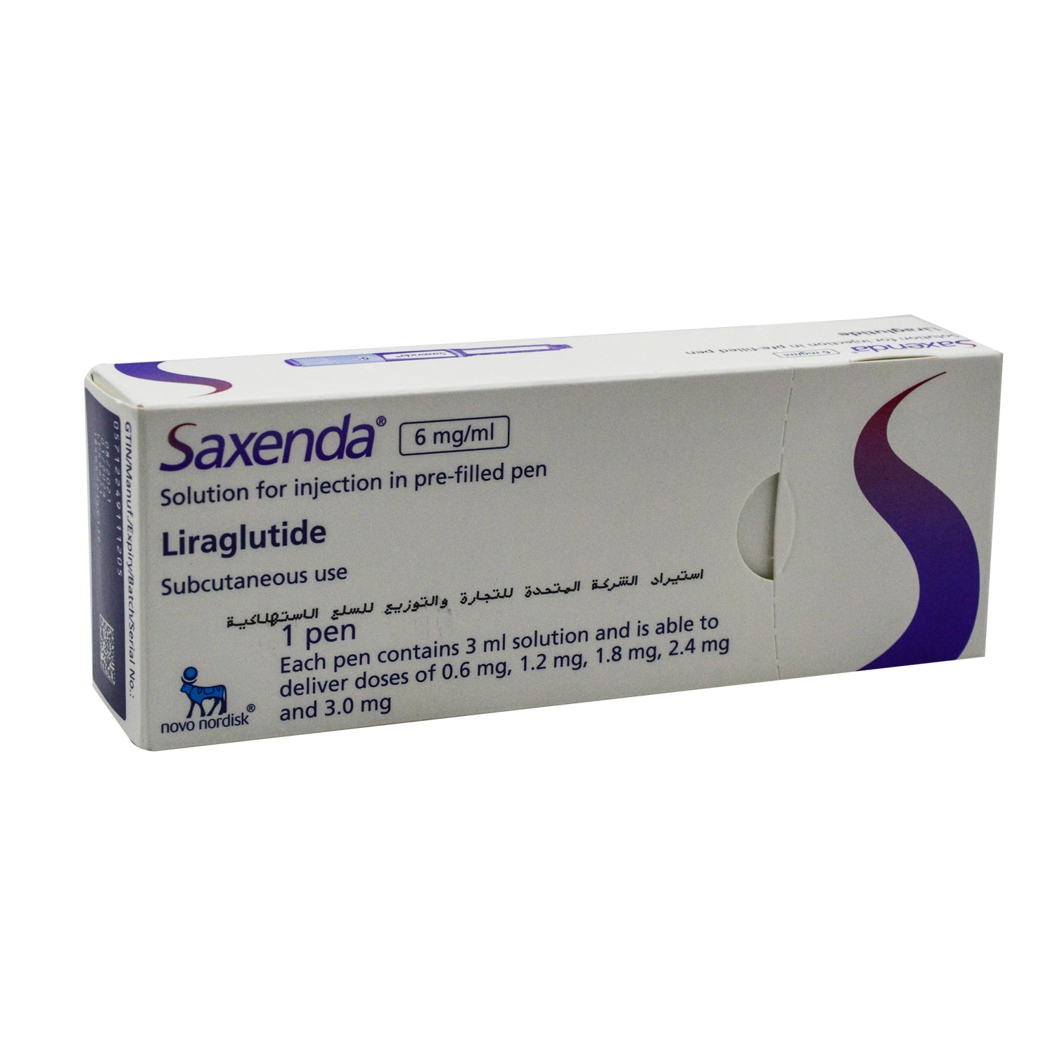 قلم ساكسيندا 6 ملغ/مل محلول ليراجلوتيد للحقن تحت الجلد