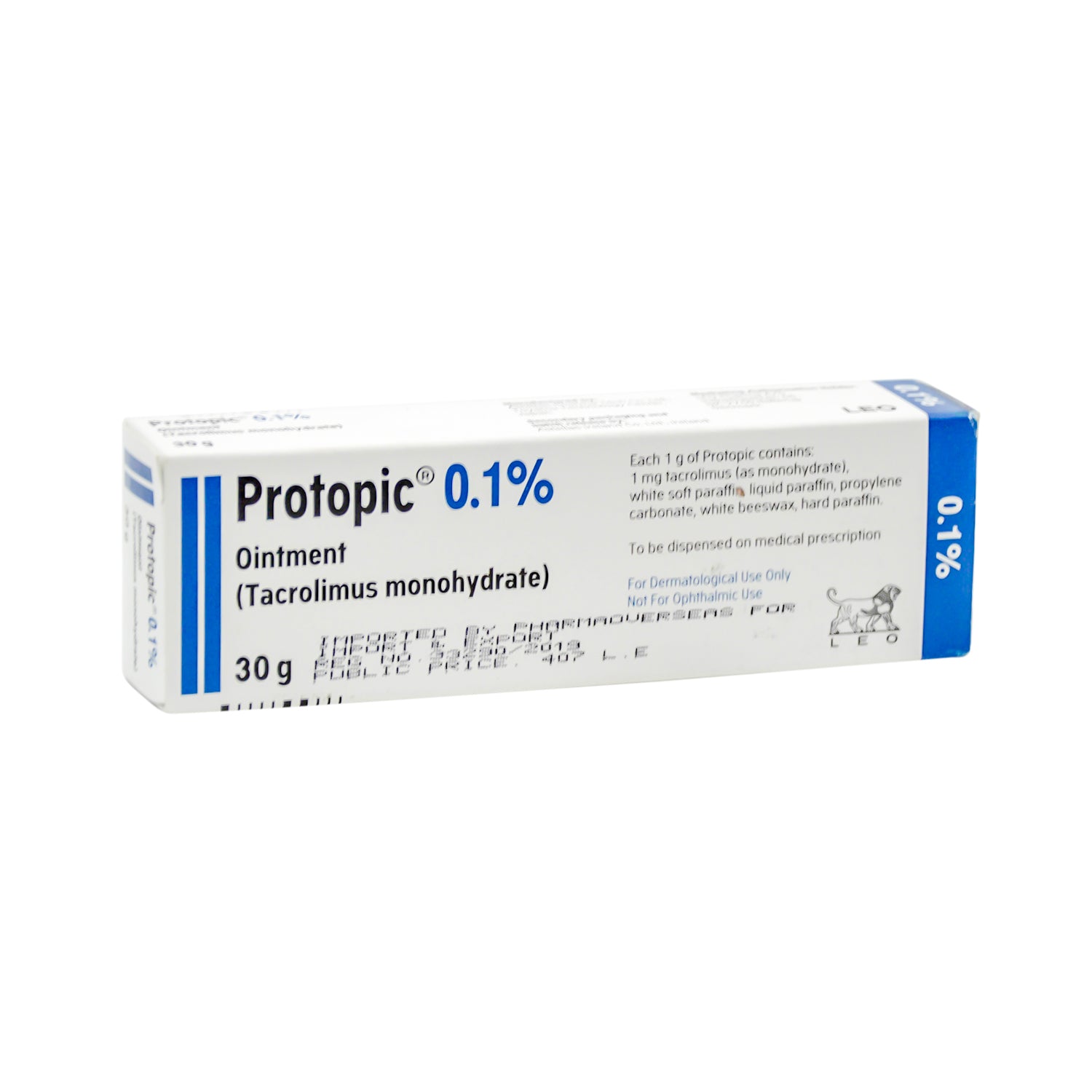 Protopic 0.1% Tacrolimus Monohydrate Ointment