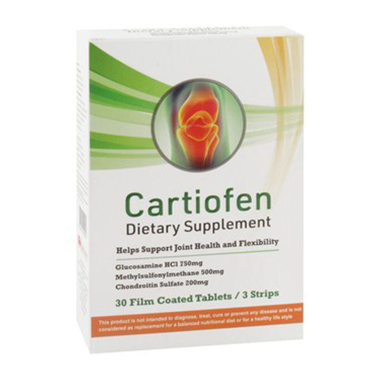 Cartiofen 750mg Glucosamine HCL Joint Support Supplement with Methylsulfonylmethane & Chondroitin Sulfate