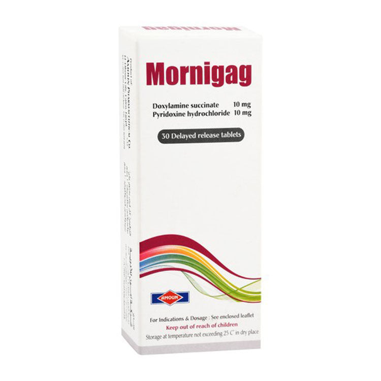 مورنيجاج 10 ملغ سكسينات دوكسيلامين و10 ملغ هيدروكلوريد بيريدوكسين