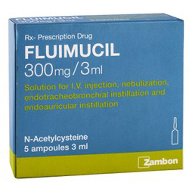 محلول فلويموسيل 300 ملغ/3 مل للحقن الوريدي في أمبولات