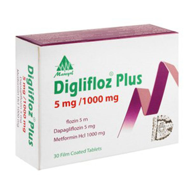 Diglifloz Plus 5mg Dapagliflozin & 1000mg Metformin HCL