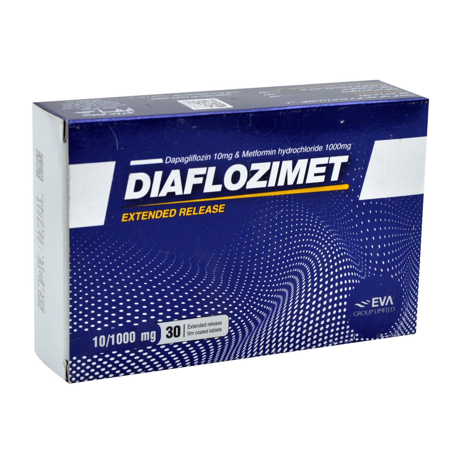 Diaflozimet 10mg Dapagliflozin & 1000mg Metformin Hydrochloride