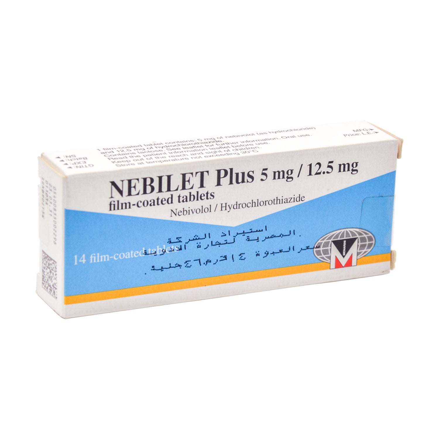 Nebilet Plus 5mg Nebivolol & 12.5mg Hydrochlorothiazide