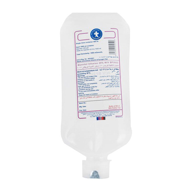 Sterile 20% Mannitol Solution for Intravenous Infusion - pyrogen free