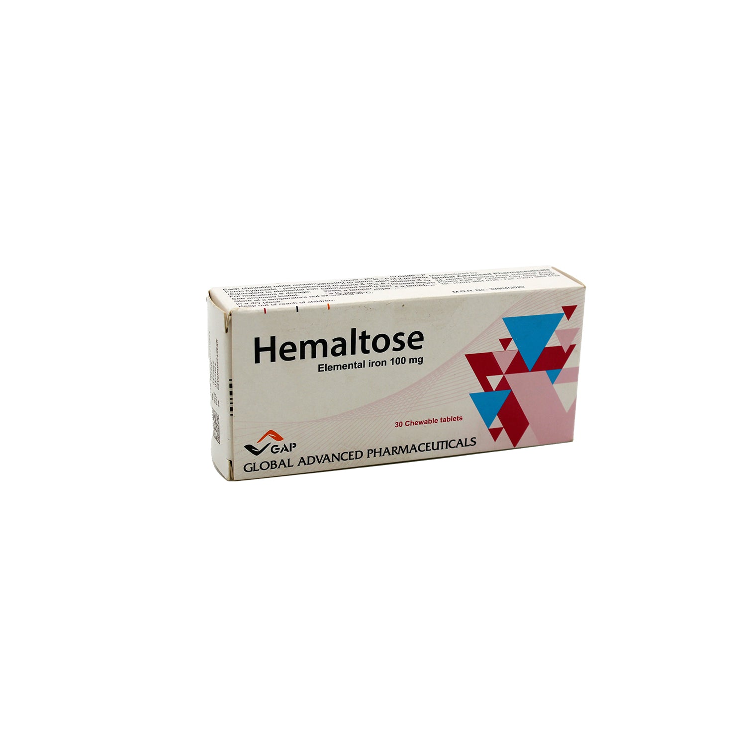 Hemaltose 100mg Iron Chewable Supplements