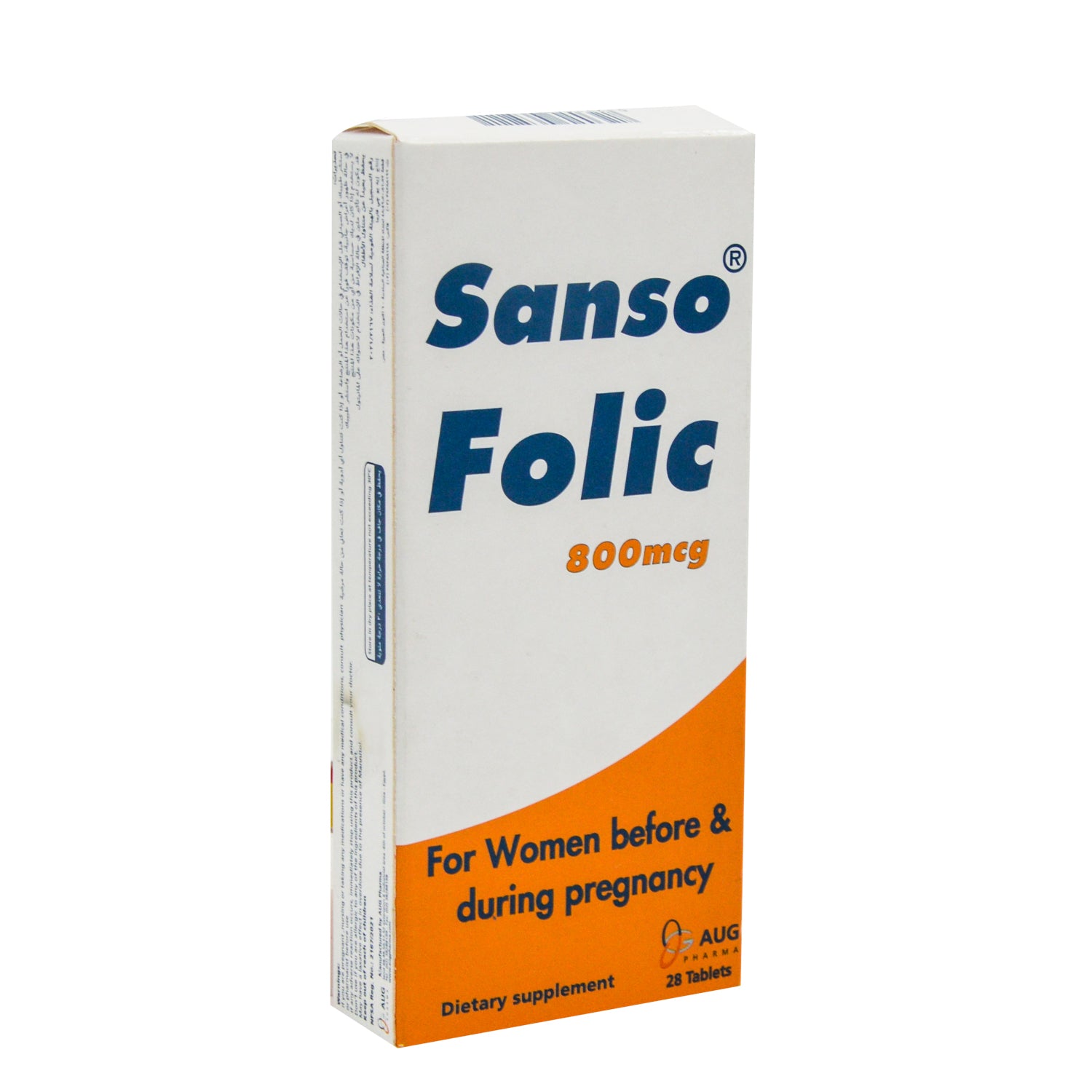 Sanso 800mcg Folic Acid Pregnancy Supplement