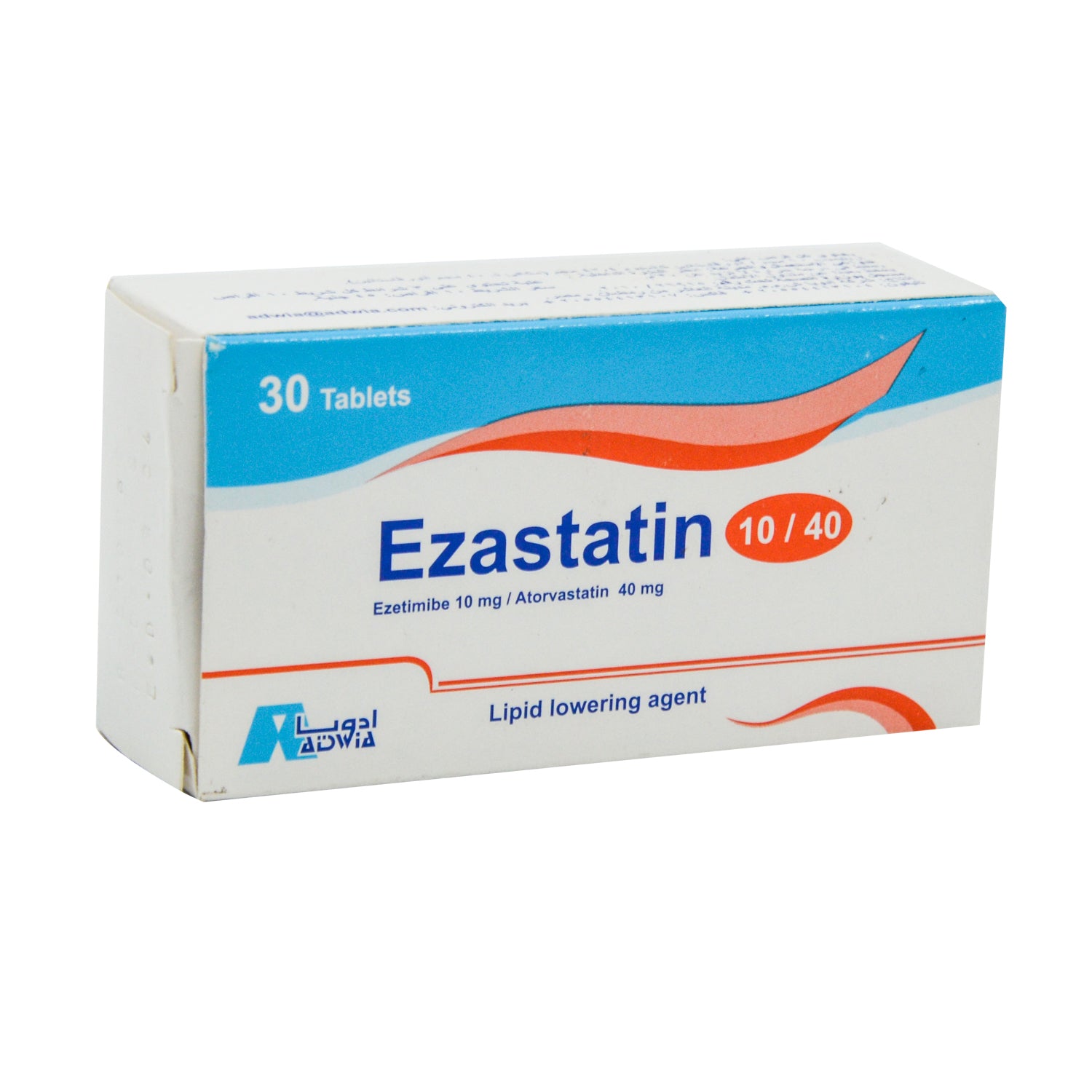 Ezastatin 10mg Ezetimibe & 40mg Atorvastatin Lipid Lowering Agent