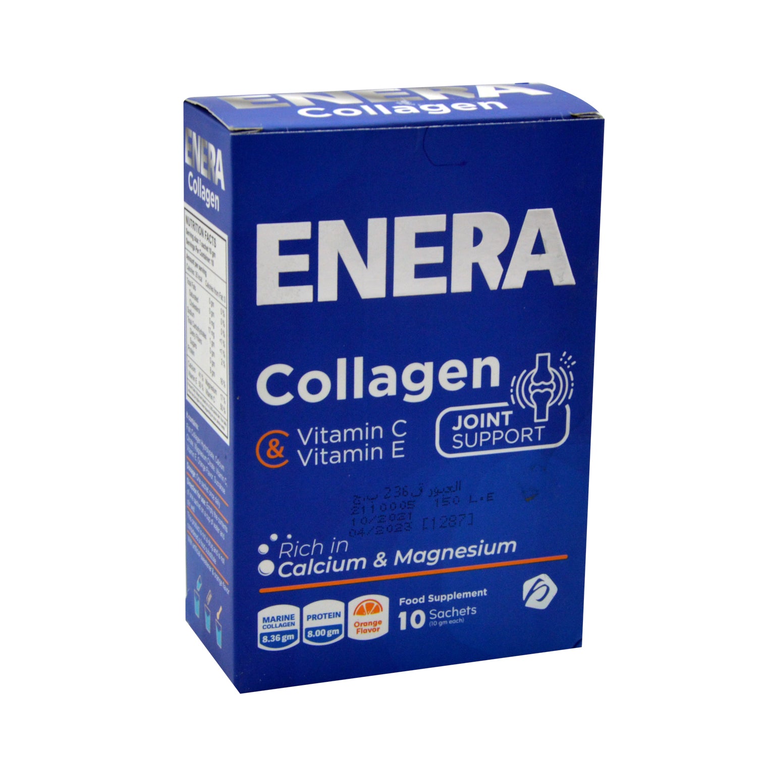 Enera Collagen, Vitamin C & Vitamin E Joint Support Supplement Sachets Orange Flavor