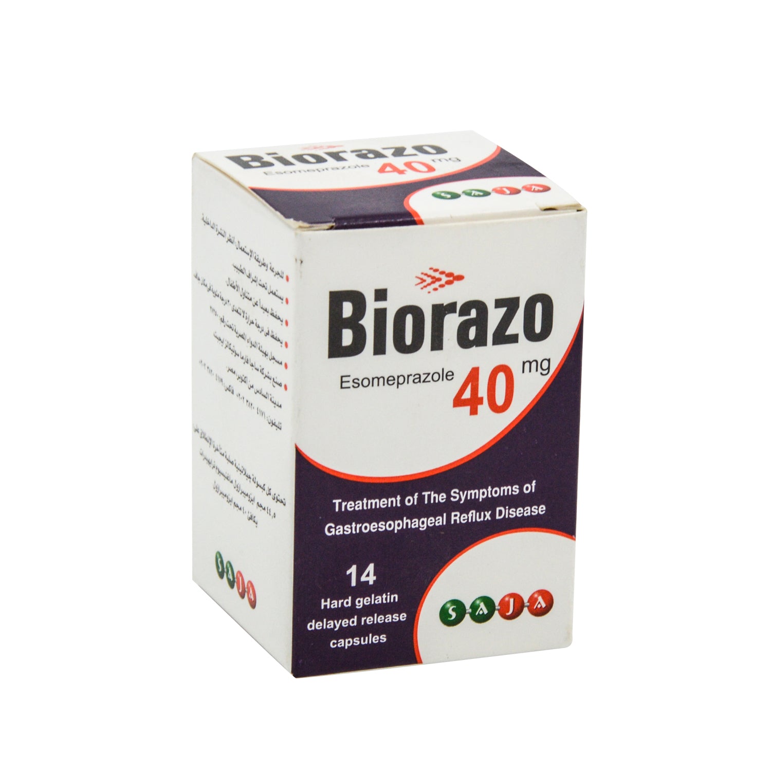 Biorazo 40mg Esomeprazole for Treating Gastroesophageal Reflux