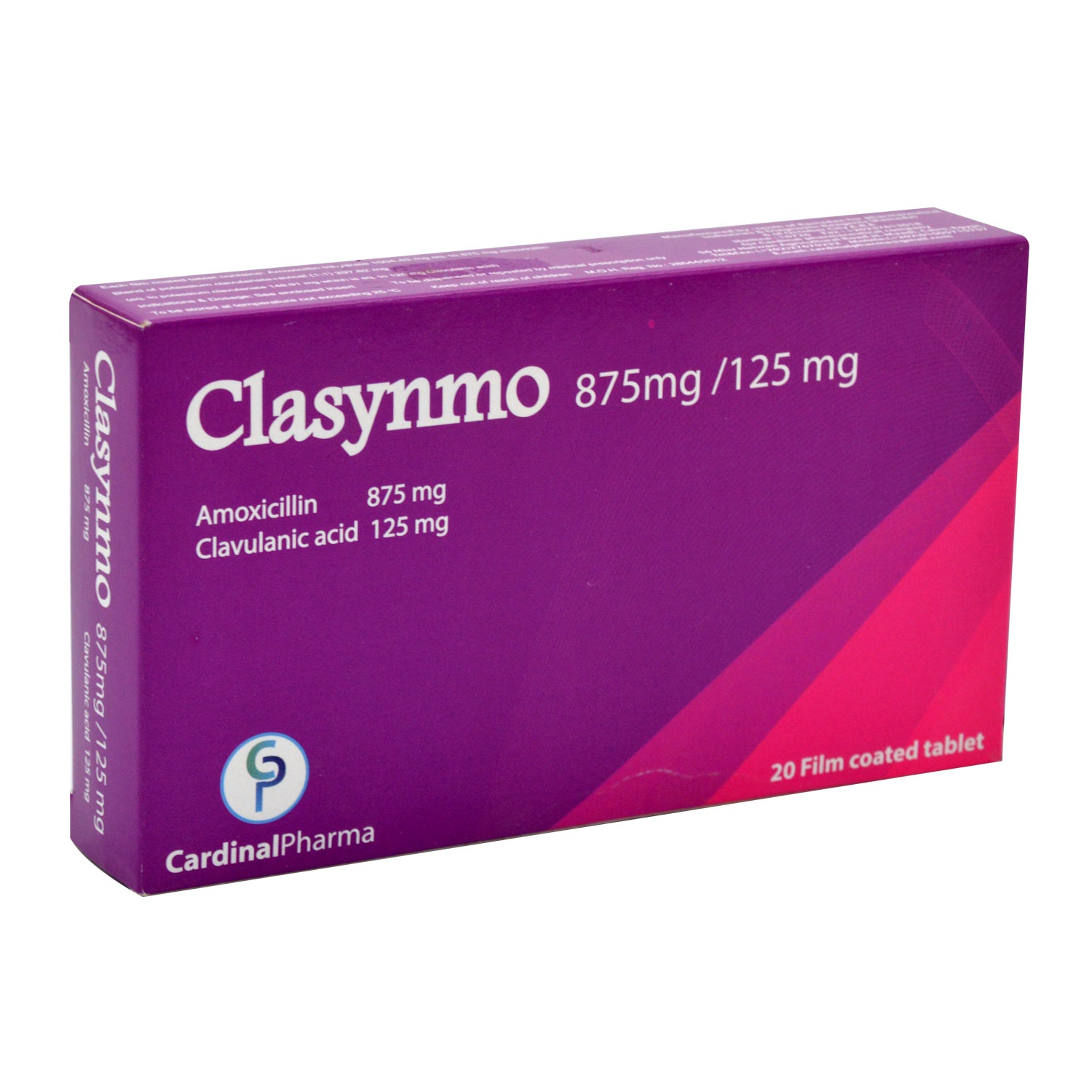 Clasynmo 875/125mg 20 Film Coated Tablet