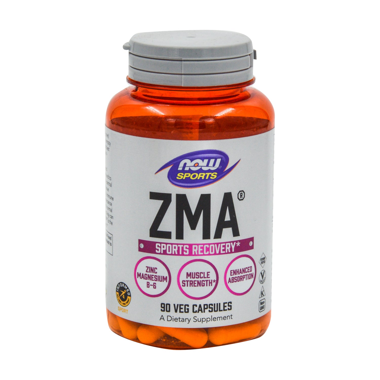 Now Sports Zma Recovery Supplement - GMO free, steroid free