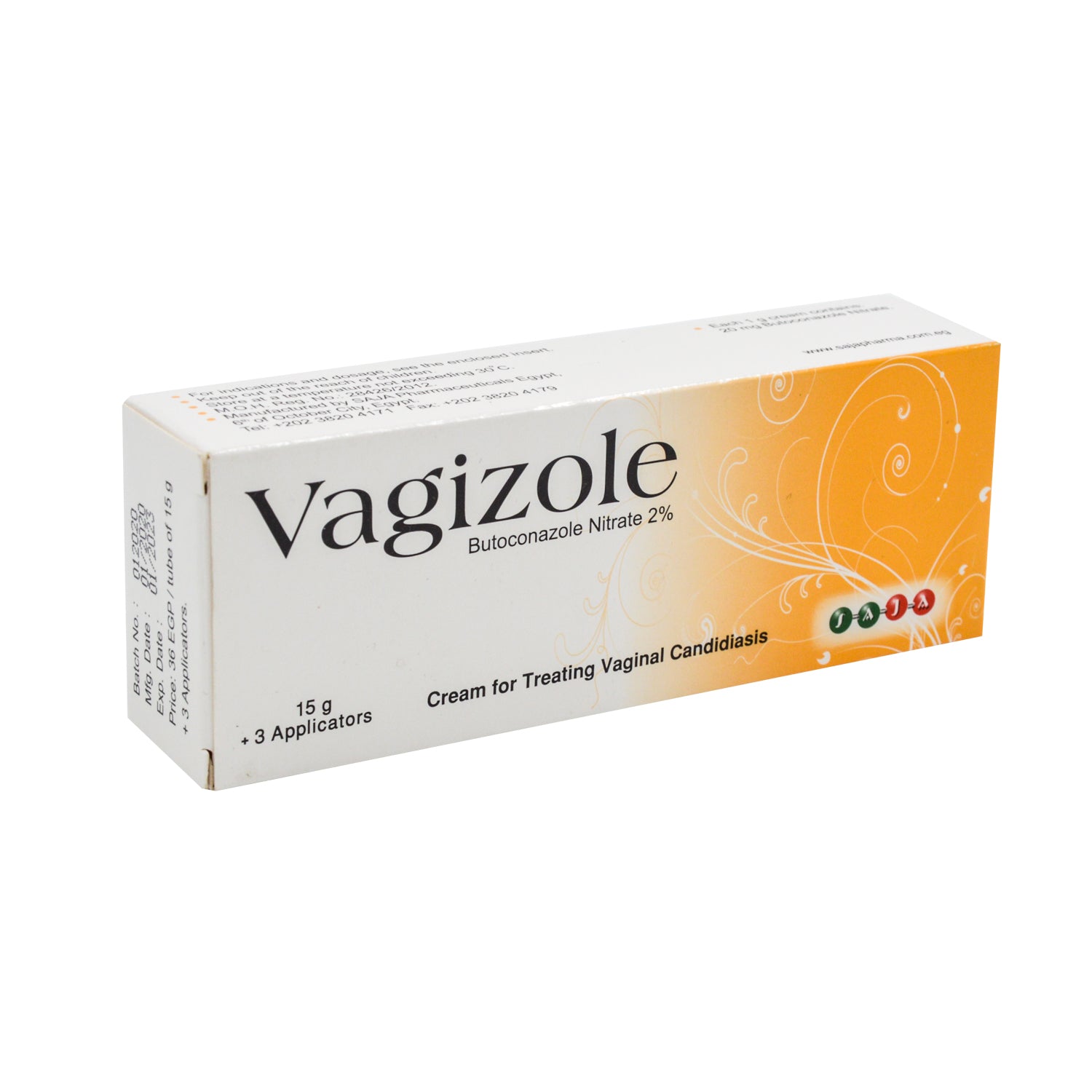 كريم فاجيزول 20 ملغ بوتوكونازول نترات المضاد للفطريات لعلاج داء المبيضات المهبلي