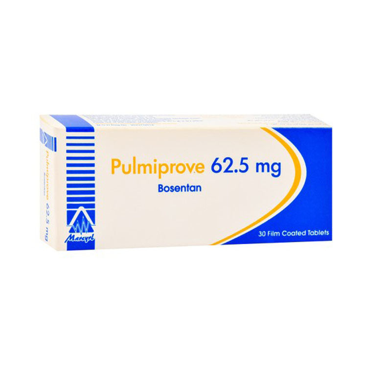 Pulmiprove 62.5mg Bosentan 30 tablets