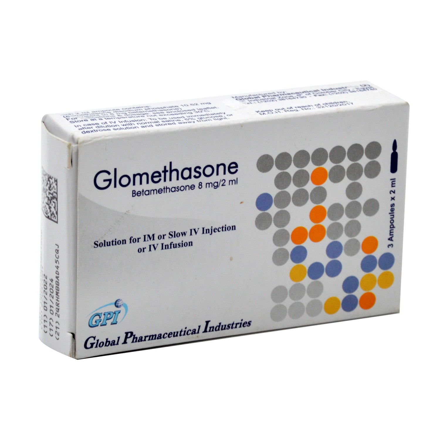 Glomethasone 8mg/2ml Betamethasone Solution Ampoules for Intramuscular & Slow Intravenous Injection