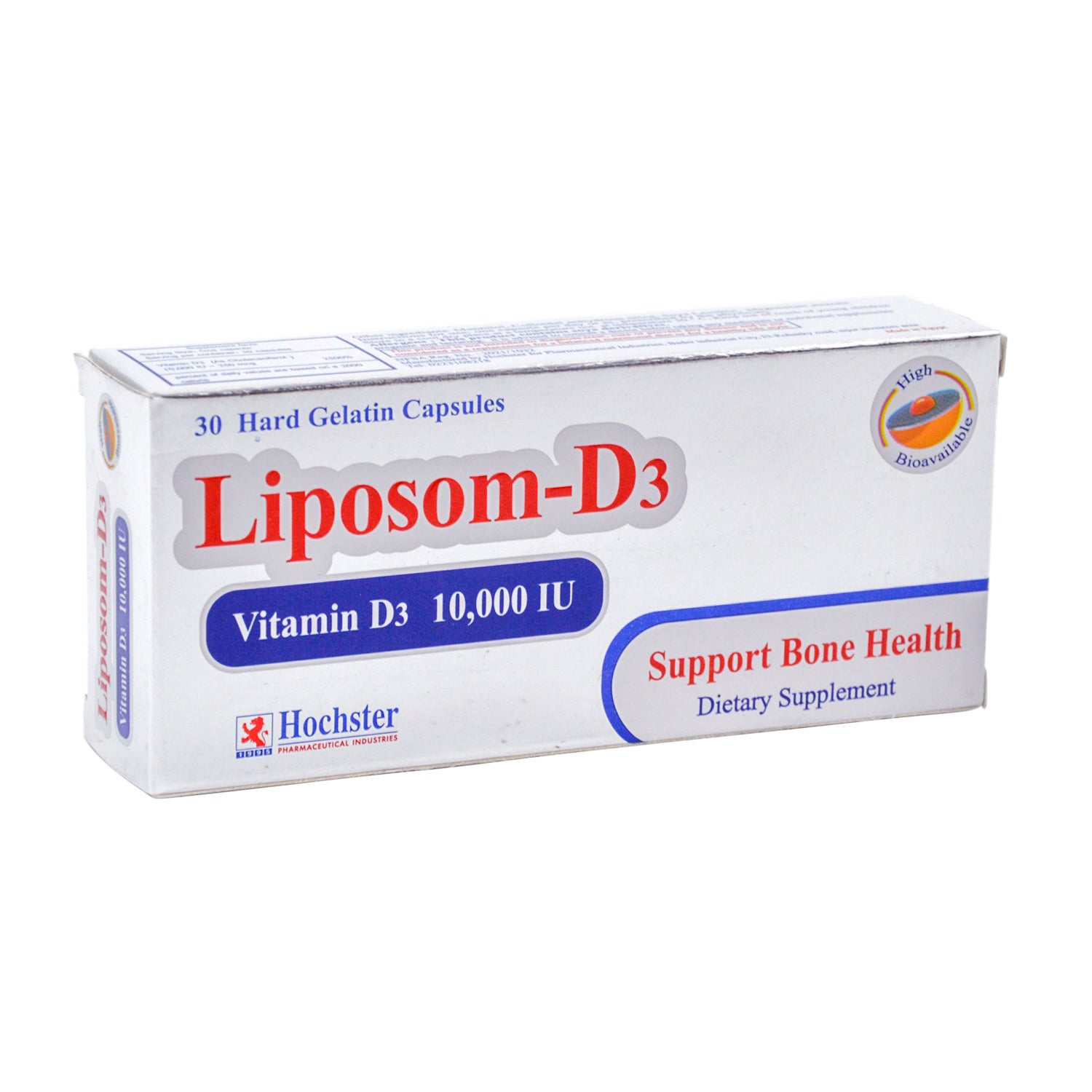 Liposom 10,000 IU فيتامين D3 مكمل لدعم العظام