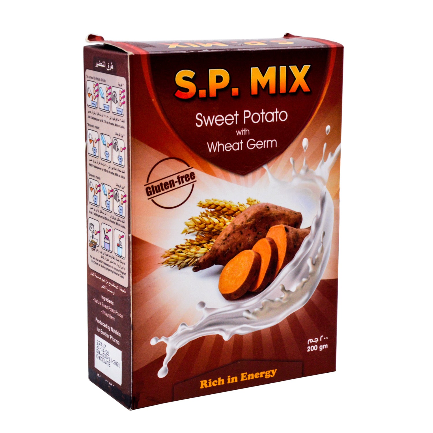 S.P. Mix Sweet Potato Powder with Wheat Germ - gluten free