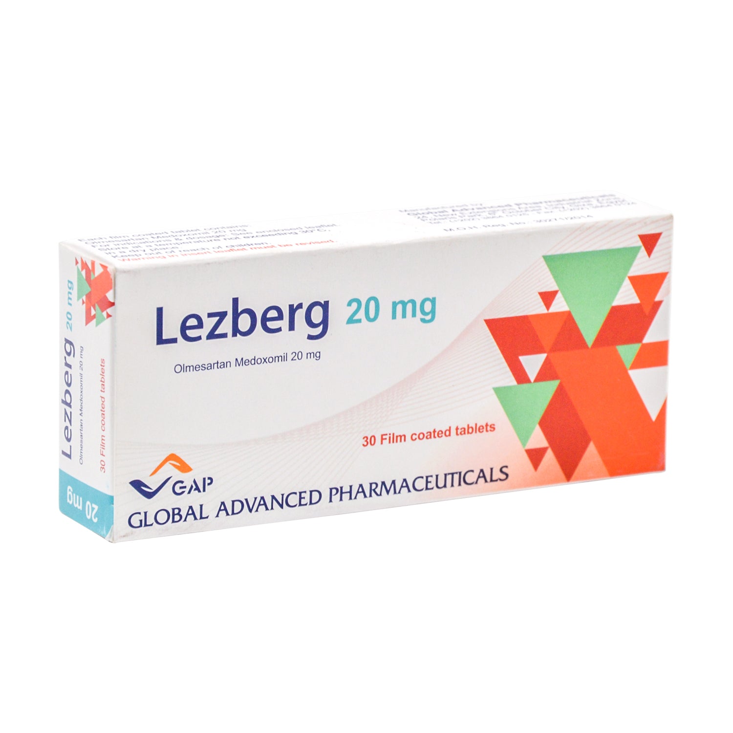 Lezberg 20mg Olmesartan Medoxomil