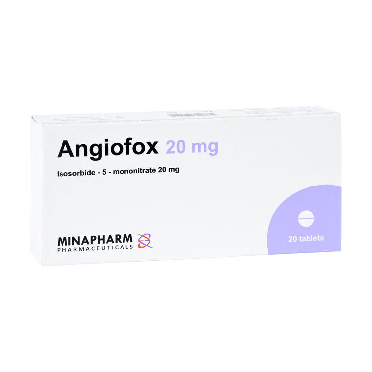 Angiofox 20mg Isosorbide Mononitrate