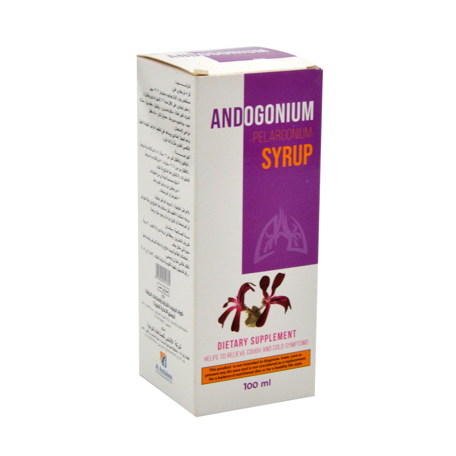 Andogonium Cold & Cough Relief Syrup with Pelargonium Extract
