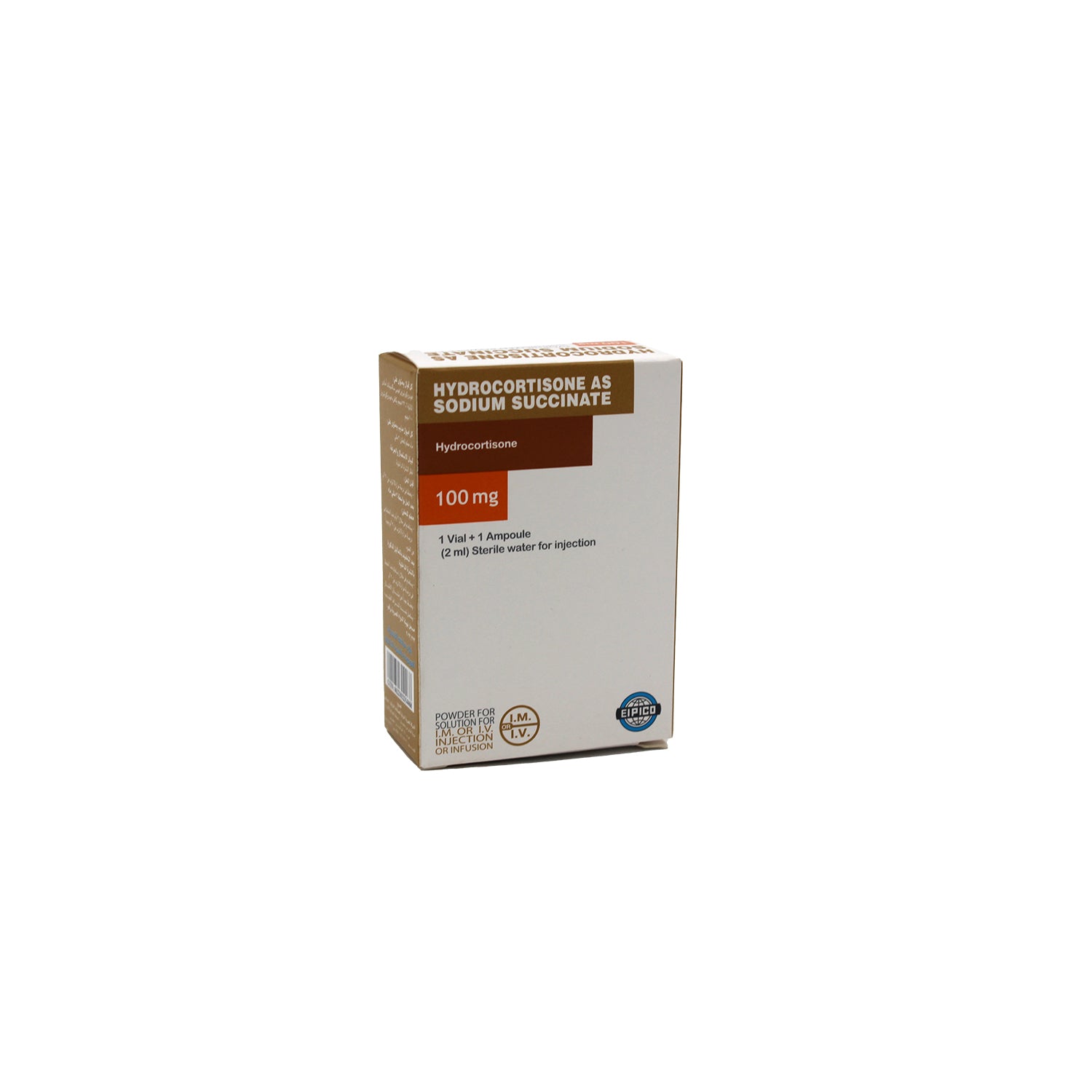 Hydrocortisone 100mg Sodium Succinate Vial for Intramuscular & Intravenous Injection