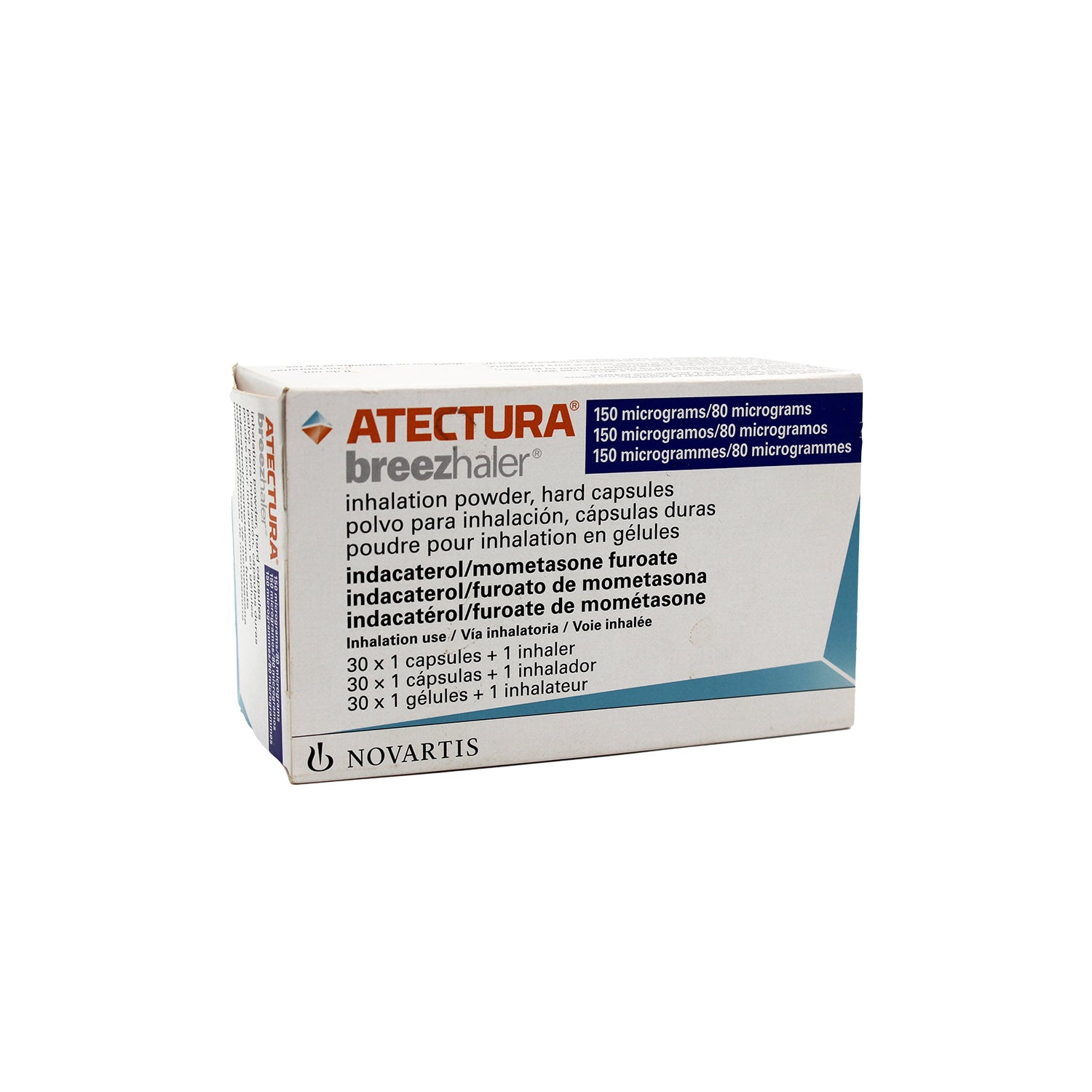 Atectura 80mcg Mometasone Furoate & 150mcg Indacaterol Powder with Inhaler