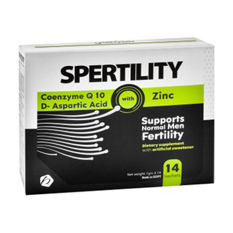 Spertility 2660mg D-Aspartic Acid Men's Fertility Support Supplement Sachets with CoQ10 & Zinc