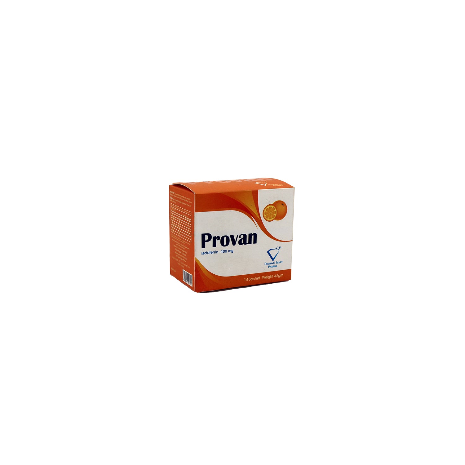 Provan 100mg Lactoferrin Supplement Sachets Orange Flavor