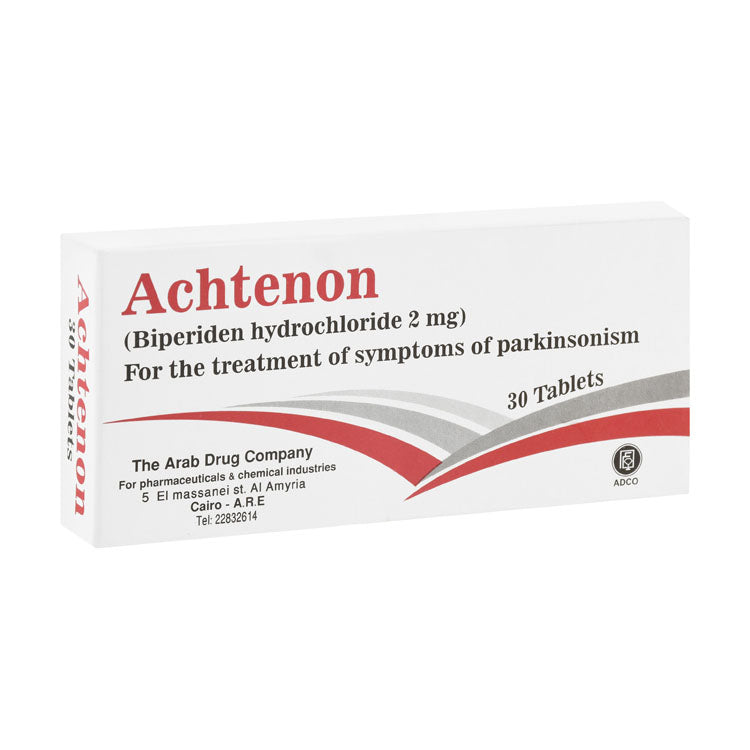 Achtenon 2mg Biperiden Hydrochloride for Treating Parkinsonism