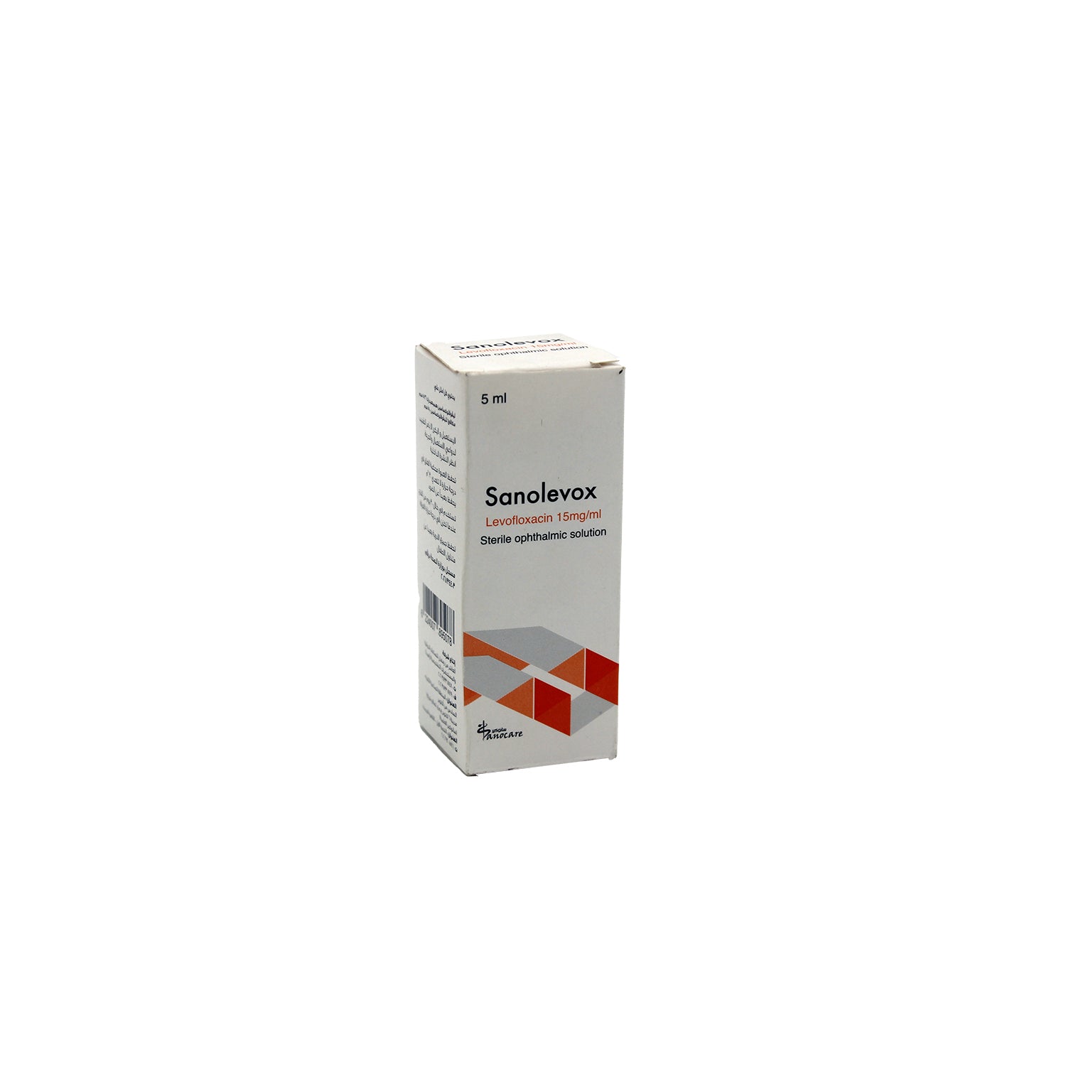 Sanolevox 15mg/ml Levofloxacin Sterile Ophthalmic Solution