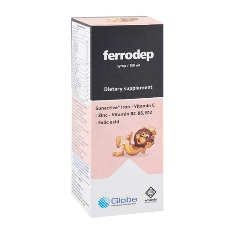 Ferrodep Iron Supplement Syrup with Vitamin C, Zinc & Folic Acid