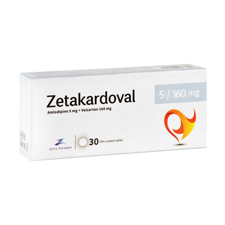 Zetakardoval 5mg Amlodipine & 160mg Valsartan