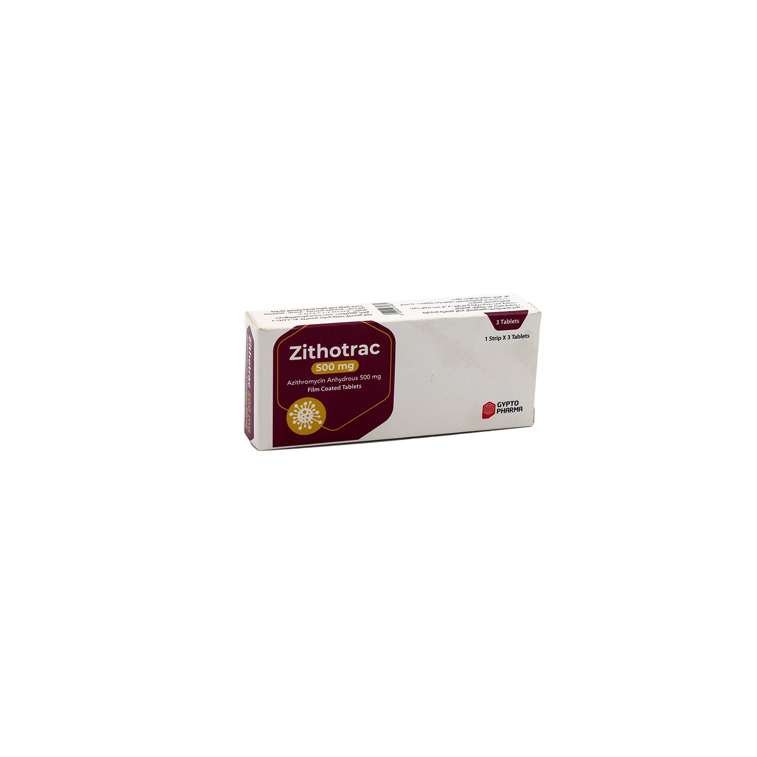 Zithotrac 500mg Azithromycin Anhydrous
