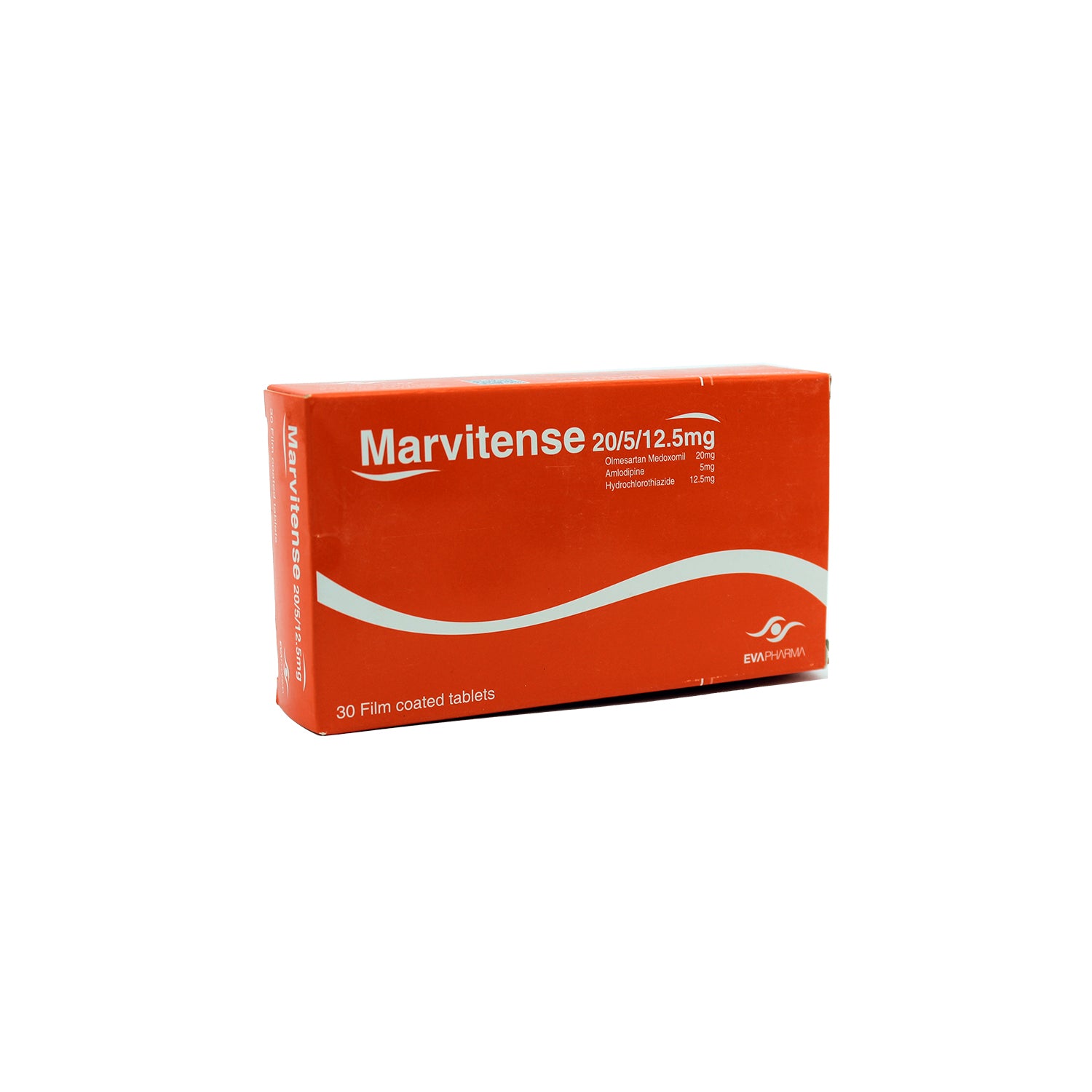 Marvitense 20mg Olmesartan Medoxomil, 5mg Amlodipine & 12.5mg Hydrochlorothiazide